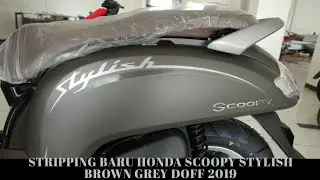 Stripping Baru Keren Honda Scoopy Stylish Brown Grey Doff 2019