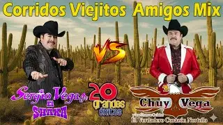 Chuy Vega vs Sergio Vega Grandes Exitos - Puros Corridos Viejitos Mix Para Pistear