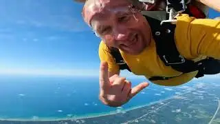 1st Skydive for 50th Birthday in Michigan City, IN 07/29/2023 (Long Highlight Reel)