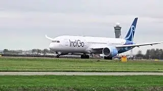 IndiGo Boeing 787-9 LN-FNB AMS to BOM | Amsterdam to Mumbai Dreamliner Takeoff