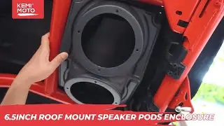 How To Install Overhead Speaker Pod Enclosure for Your Polaris RZR/CanAm/ATV/UTV/Cart | Kemimoto