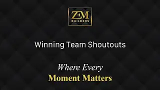 Winning Team Shout-outs