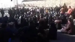 Tehran. The University of Science and Research. The gathering of students.