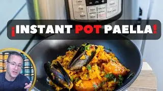 Instant Pot Paella. How to make paella with frozen seafood mix in Instant Pot. One Pot Simple Recipe