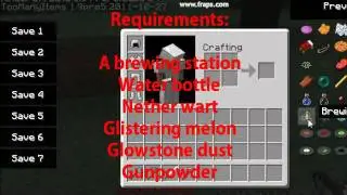 How to make a healing potion in Minecraft. [ 1.9 pre5 ]
