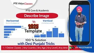 Describe Image | Bar Graph | PTE Academic & Core | 2025 Template | 7+ Band Score  in 9 minutes