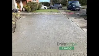 Imprinted Concrete Driveway Extension in Dunshaughlin, Co  Meath