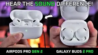 Звук AirPods Pro Gen 2 и Samsung Galaxy Buds 2 Pro 🔥 Почувствуйте разницу! (Русские субтитры)