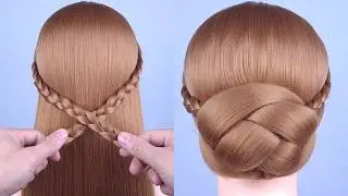Easy Braided Low Bun Hairstyle | Elegant Wedding Hair Tutorial