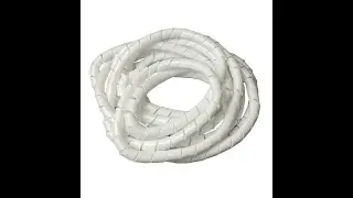 On1shelf&reg; Cable Tidy Spiral Wrap, White