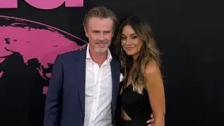 Sam Trammell and Emmanuelle Chriqui 2022 EMA Awards Gala Green Carpet Arrivals