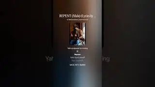 REPENT. YAH'S KINGDOM IS COMING  -   Male Lyrics by Yir K #Worshipmusic #Faithbased
