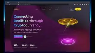BinTrade crypto blockchain website app UI design