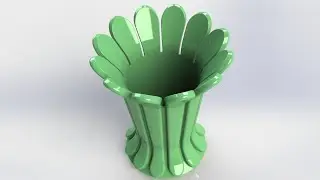 Solidworks: flower vase (18)