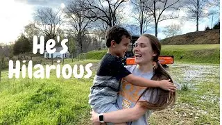 Carson visits the farm and we get the sheep some fresh grass!! (Video #17)