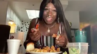 Catfish, shrimp and Gumbo Mukbang 🍤