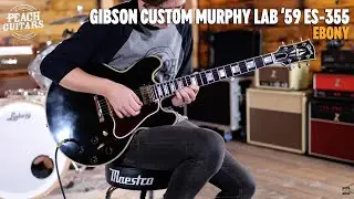 No Talking...Just Tones | Gibson Custom Murphy Lab 1959 ES-355 Stop Bar Ebony