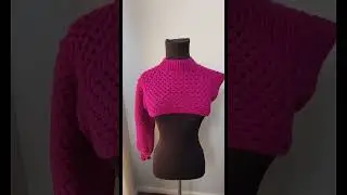 Ladies crochet sweater worked from the top down. #crochet #knitting #handmade #diy #crochetpattern