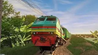 Kereta Api vs Rel Naik Turun Super Panjang #keretaapi #keretaapiindonesia #train