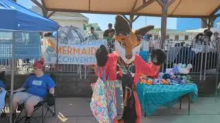 Fox visits the California Mermaid Promenade 🦊 #furry  #pirates  #merfolk
