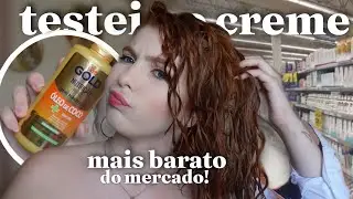 FINALIZEI MEU CABELO ONDULADO COM O CREME MAIS BARATO DO SUPERMERCADO | Duda Guimar&atilde;es