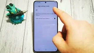 SAMSUNG GALAXY S22: How to setup high contrast fonts shortcut | Quick Guide
