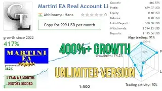 🔅Martini EA MT4 V1.6📍MT4 EA (Build 1420)☑️No DLL  | Mql5 EA | Get Crack Version Now