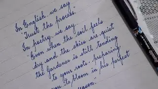 Quotes in English Cursive @ArtofCursive 