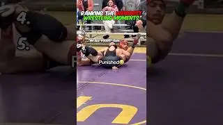 Ranking The Weirdest Wrestling Moments 😂 #shorts #sus