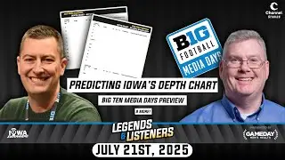 Legends & Listeners: Big Ten Media Days Preview, Predicting Iowa's Depth Chart