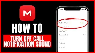 How to turn off call notification sound on Mega