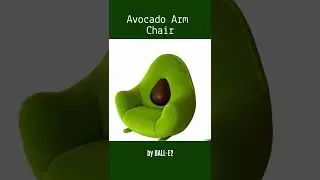 [DALL-E] An armchair in the shape of an avocado #shorts