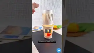 how to make paper origami lamp | #shorts #craft #papercraft