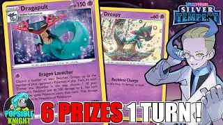 DRAGAPULT : Get 6 Prizes in 1 Turn ! Hit Multiple Targets ! PTCGO Gameplay (Pokemon SILVER TEMPEST)