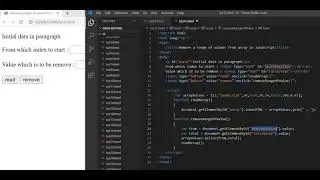 30. Remove a range of values from array in JavaScript | JavaScript tutorial for beginners in hindi