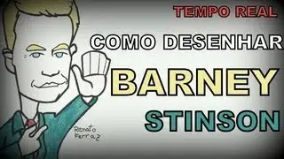 Como desenhar BARNEY STINSON (How I Met Your Mother) - Tempo Real