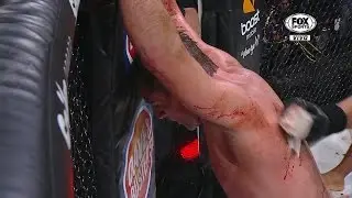&iexcl;Impactante rodillazo le da la victoria a Joe Warren!