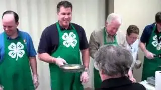 Congressman Braley at the Black Hawk County 4-H Omelet Breakfast