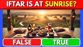 True Or False Ramadan Edition ✅❌ Islam Quiz (no music)