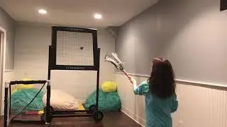 Throw and Catch Lacrosse Drill, Dominant Hand Using a Swax Lax Training Ball