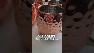 ☕️ Elevate your sipping experience with our stunning Copper Mug Set!