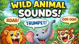 Jungle Animal Sounds for Kids 🌴🦒 | Wild Animals Sound Song