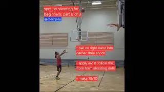 spot up shooting for beginners, part 8of 8. ##basketball #basketballshorts #shortsvideo #shorts