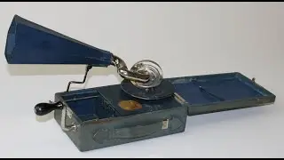 1930's French Mignonphone Portable Gramophone / Phonograph Sampling
