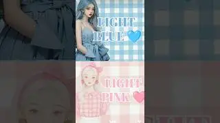 Light Blue vs Light Pink #short clips#shorts video #viral video #trending #fashion #light #colour 💖💞