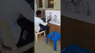 🏁FINALISATION Portrait graphique ✏🎨🎨manmi👸 ak papim🤴 🏁