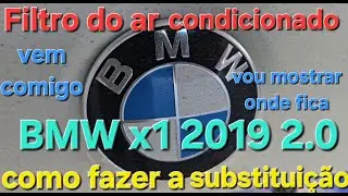 How to replace the air conditioning filter BMW x1 2019. Cabin filter BMW x1 2019 2.0