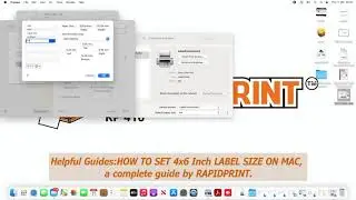 RAPIDPRINT|How to Set 4x6 inch as default size on Mac Printer