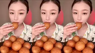 SUGARCAKE & FRIEDCAKE MUKBANG | ASMR Eating Sounds | Crispy Outside, Soft Inside! #trending