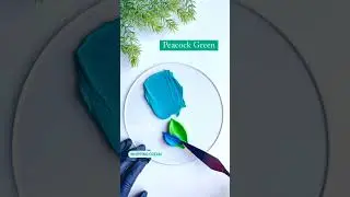 peacock blue colour tips with whipped cream..  #cakeshorts #cakedesign #cakedecorating #whippedcream